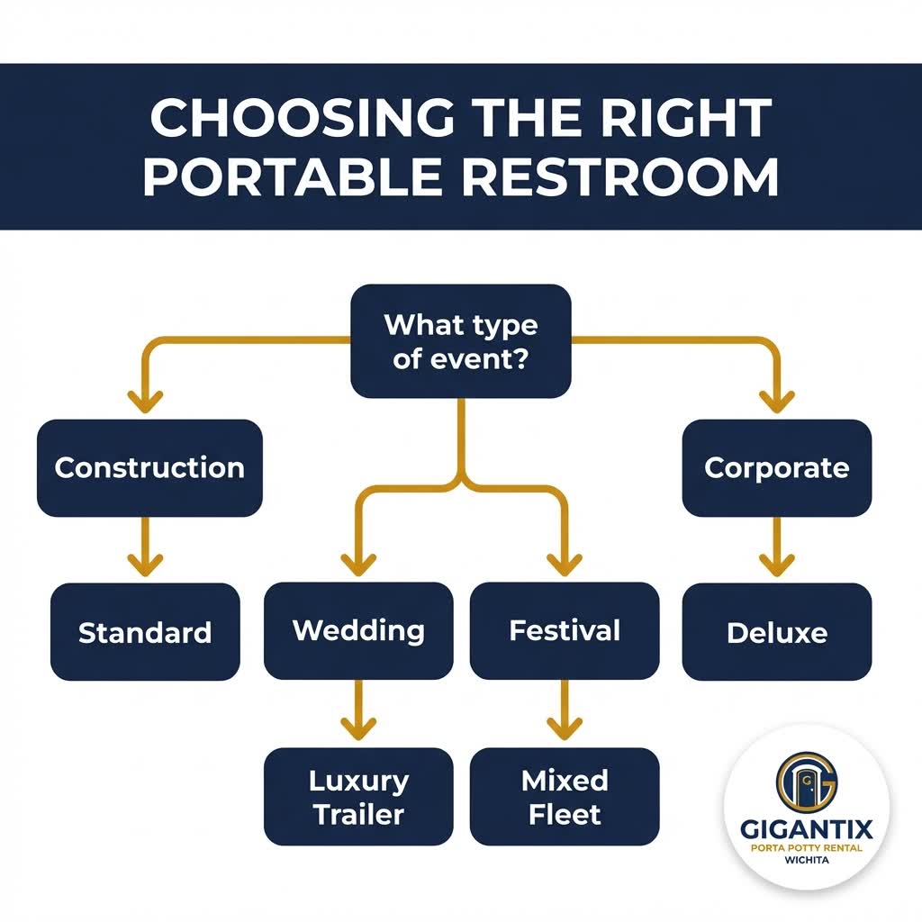 Diagram showing ADA portable restroom dimensions and requirements