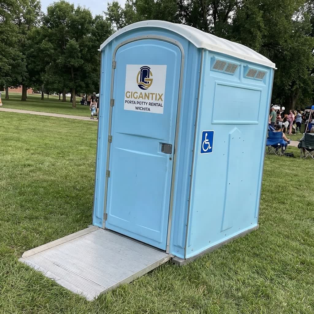ADA-Compliant Portable Restroom from Gigantix Porta Potty Rental Wichita